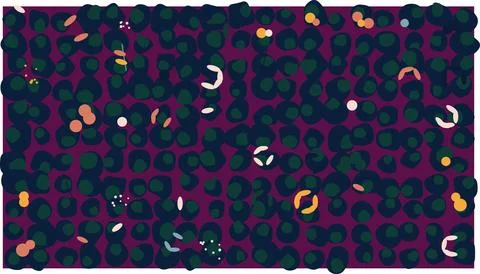 Colorful abstract geometric pattern with circles Stock Illustration