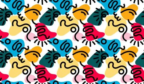 Colorful abstract geometric pattern design. Abstract background Stock Illustration