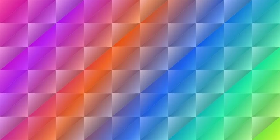 Colorful abstract geometric pattern with diagonal squares Stock Illustration