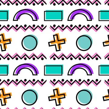 Colorful Abstract Geometric Pattern Stock Illustration