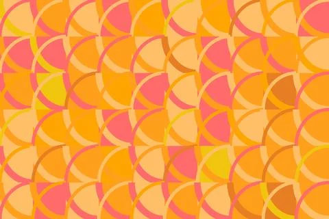 Colorful Abstract Geometric Pattern with Overlapping Circles Stock Illustration