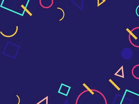 Colorful abstract geometric pattern with simple design,shape. Modern backgrou Stock Illustration