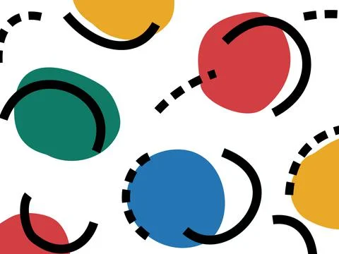 Colorful abstract geometric pattern with simple design,shape. Modern backgrou Stock Illustration