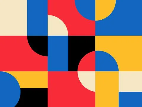 Colorful abstract geometric pattern with simple design,shape. Modern backgrou Stock Illustration