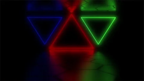 Colorful abstract geometric pattern with squares and circles in vibrant shades o 库存影片 296860918