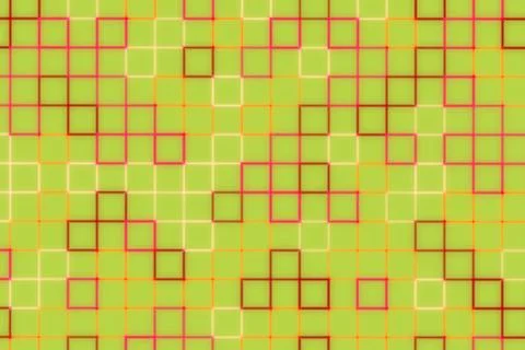 Colorful abstract geometric pattern with squares and lines Stock Photos
