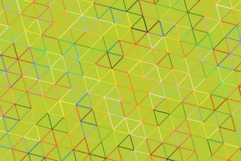 Colorful abstract geometric pattern with triangles and lines Ilustração Stock