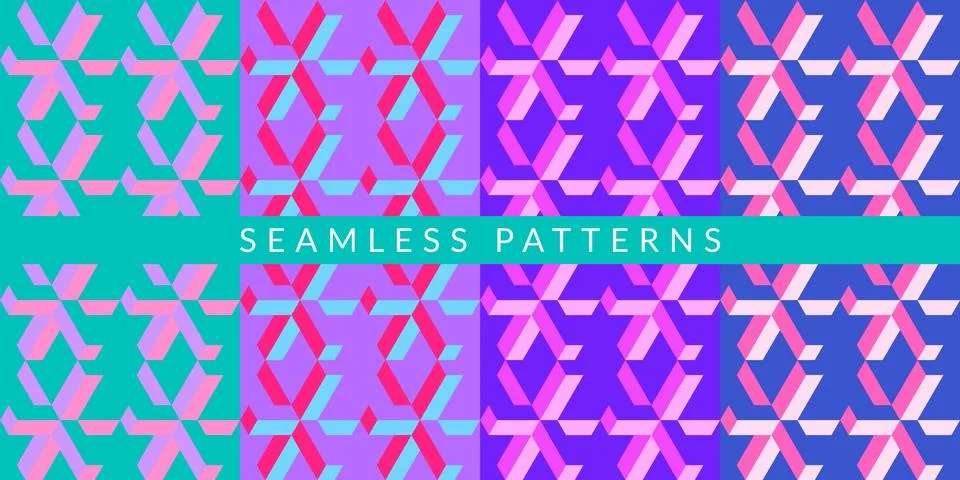 Colorful Abstract Geometric Pattern Vector Illustration Background Art Stockillustratie