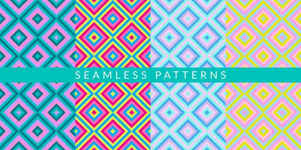 Colorful Abstract Geometric Pattern Vector Illustration Background Art Illustrazione stock