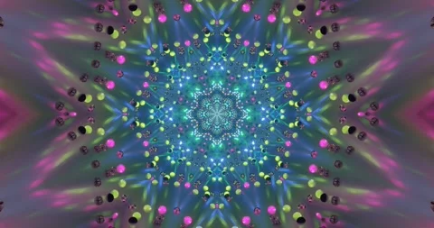 Colorful abstract geometric pattern with vibrant spheres creating a seamles.. Stock Footage 315218578