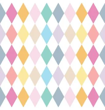 Colorful Abstract Geometric Seamless Pattern Stock Illustration