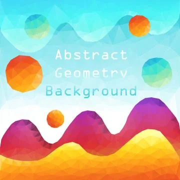 Colorful Abstract geometric shape Stock Illustration