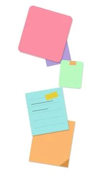 Colorful abstract geometric shapes composition Stock Illustration