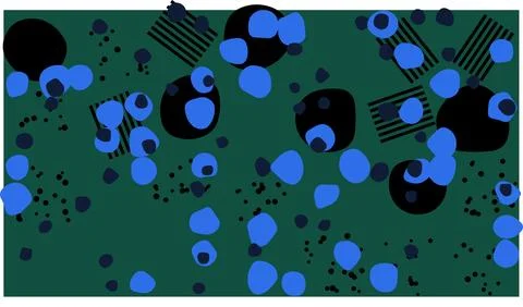 Colorful abstract geometric shapes on vibrant background Stock Illustration