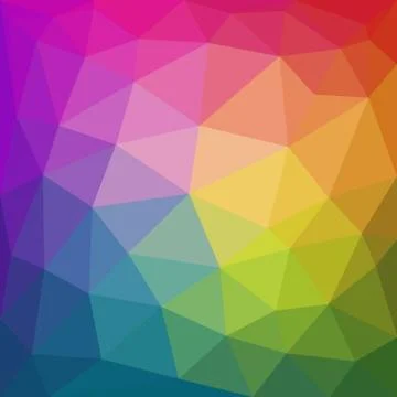 Colorful abstract geometric triangular low poly style background. Stock Illustration