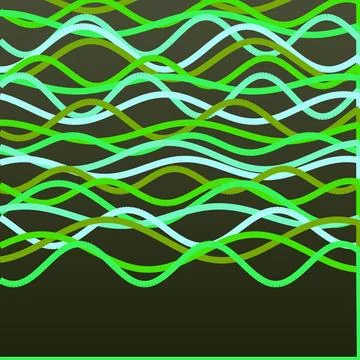 Colorful abstract geometric wave pattern design with glowing lines Stock Illustration