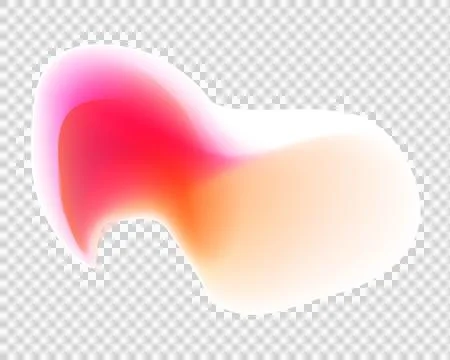 Colorful abstract gradient design element with pink orange and red hues on .. Illustrazione stock