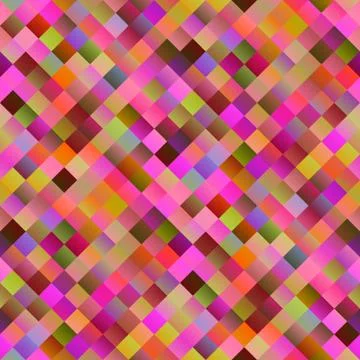 Colorful abstract gradient diagonal square pattern background design Illustrazione stock