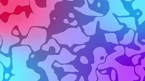 Colorful abstract gradient pattern with smooth organic shapes blending pink, Vidéo 330592985