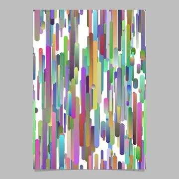 Colorful abstract gradient vertical stripe pattern flyer background template Stock Illustration