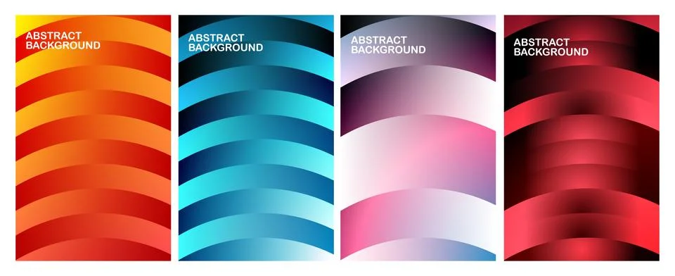 Colorful Abstract Gradient Wave Background Illustrazione stock