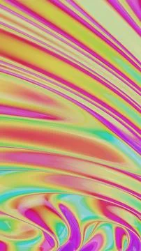 Colorful Abstract Gradient Waves with Neon Flow Stock Illustration