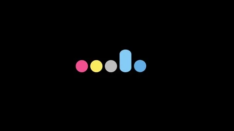 Colorful Abstract Graphic Design Featuring Stylized Geometric Forms and Shape Stock Footage 310340368