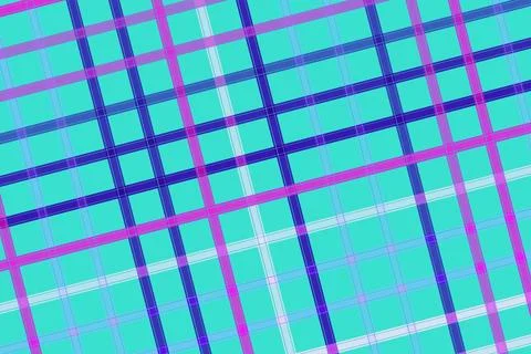 Colorful abstract grid pattern with blue pink lines Illustrazione stock