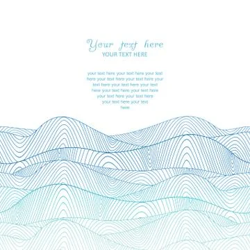 Colorful abstract hand-drawn pattern, waves background 스톡 일러스트