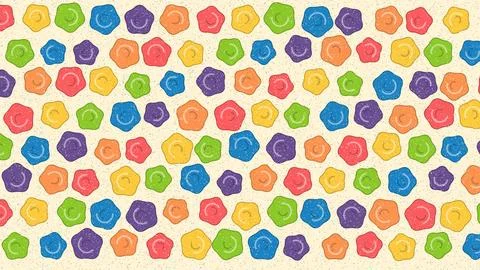 Colorful abstract hexagon pattern with vibrant geometric shapes on neutral .. 스톡 일러스트