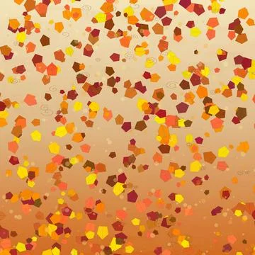 Colorful abstract hexagonal shapes pattern on neutral background illustration Stock Illustration