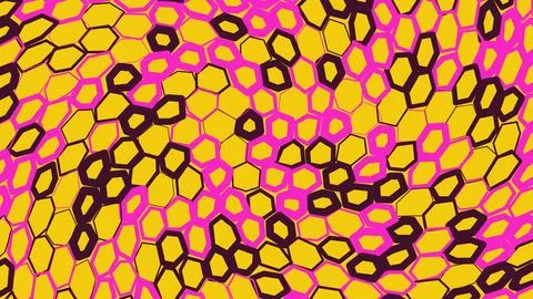 Colorful abstract honeycomb pattern design Stockillustratie