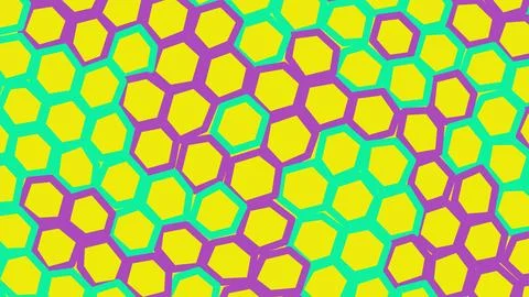 Colorful abstract honeycomb pattern with geometric hexagons 스톡 일러스트
