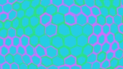 Colorful abstract honeycomb pattern with hexagonal shapes Illustrazione stock