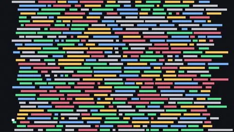 Colorful abstract horizontal lines pattern design with vibrant colors illus.. Stock Illustration