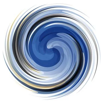 Colorful abstract icon. Dynamic flow illustration Illustrazione stock