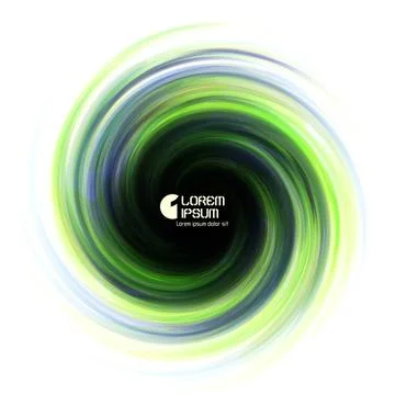 Colorful abstract icon. Dynamic flow illustration. Swirl background. Color... Stock Photos