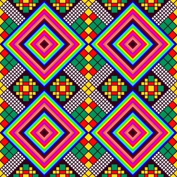 Colorful abstract kaleidoscope pattern background design Stock Illustration