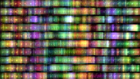 Colorful Abstract LED Grid Background With Glowing Digital Texture Stock Footage 330656920