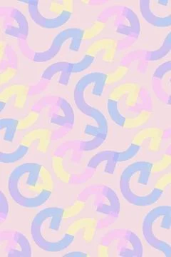 Colorful Abstract Letter Pattern イラスト素材