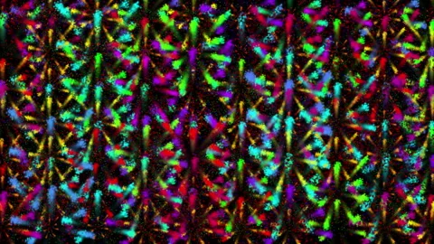 Colorful Abstract Light Pattern With Bright Geometric Shapes Background Stock Footage 297399917