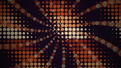 Colorful abstract light pattern with dots and lines Illustrazione stock