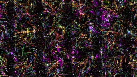Colorful Abstract Light Patterns Against a Dark Background Stock Footage 310398186
