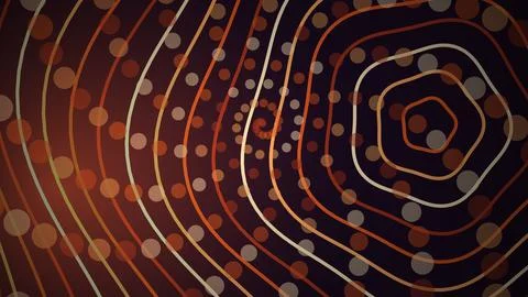 Colorful abstract light patterns with circular shapes and lines Stock Illustration