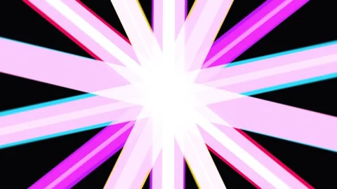 Colorful abstract light rays exploding outwards from center with motion dur.. Video stock 342520071