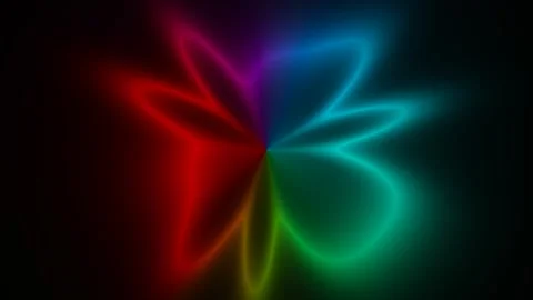 Colorful Abstract Light Trails Seamless Loop Stock Footage 340550225