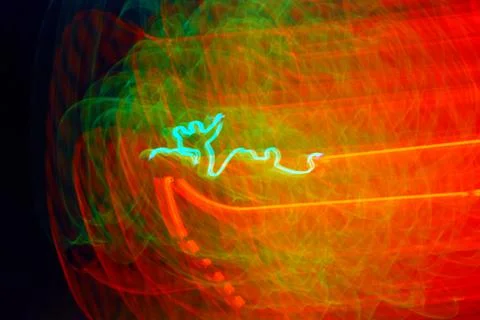 Colorful abstract lighting with dynamic effect Stock Photos