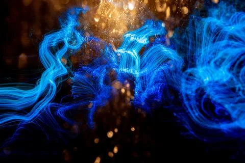 Colorful abstract lights pattern with glitter effect. Abstract background f.. Stock Photos