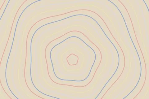 Colorful abstract lines in a circular pattern Stock Photos