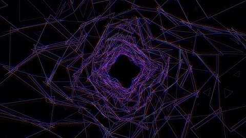 Colorful abstract lines creating a geometric pattern in Stock Footage 340006913